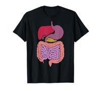 Organes internes Système digestif de l'estomac Diagramme d'anatomie intestinale T-Shirt