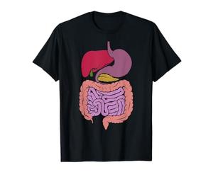 Organes internes Système digestif de l'estomac Diagramme d'anatomie intestinale T-Shirt