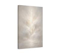 Organic Abstract White Light Diffusion Minimal Ethereal - Canvas Wall Art Print 12×18 inch (30×45 cm) - Vertical / 1.25 inch (3 cm)