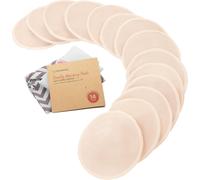 Organic Bamboo Nursing Pads-14 Washable Pads + Wash Bag-Maternity Nursing Pad,Neutrals,L