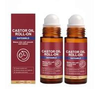 Organic Castor Oil Roll On,Cold Pressed Moisturizing Oil for Brows,Lashes,Face,Hairline,Dry Skin,Deep and Lasting Hydration,Non-greasy,Gentle and Effective,Castor Oils Skin Care for Men and Women (2)