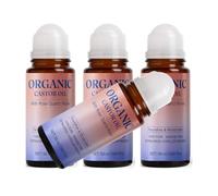 Organic Castor Oil Roll On for Face & Body with Rose Quartz Roller | Cold-Pressed, Deep Smooth & Lasting Hydration, Non-Greasy Facial Oil | For Under Eyes, Belly, Skin & Hair Care | 50ml (4)