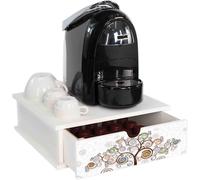 Organic Coffee Capsule And Pod Box With White Tree Of Life Design 33 X 33 Cm