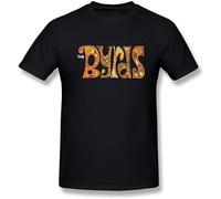 Organic Cotton Round Neck Fashion The Byrds Men T-Shirt Black M