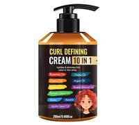 Organic Curl Defining Cream - 280ml Leave In Moisturizer | Frizz Control Lotion for Men Women, Lightweight Styling Gel for Daily Care, Beauty Kits, Wave for Home Salon and Travel Use