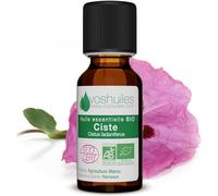 Organic Essential Oil Cistus Ladanifère 2 Ml-100% Pure And Natural-Ecocert Certified-Dropper Cap