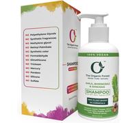 Organic Forest 100% Vegan Shampoo Amla, Bhringraj & Shikakai Reduces Hair Loss, Fights Dandruff Avoids Lice, Nourishes Hair With Indian Ayurvedic Herbs 210ml