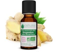 Organic Ginger Essential Oil 5 Ml-Energizing-Fresh Spicy Scent-Digestion Well-Being-Dilute With Vegetable Oil-- 100% Pure And Natural-Hebbd And Ecocert