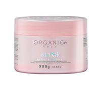 Organic Gold - Masque Capillaire Fortifiant Rhosé 300g- Made in Brazil - Ananas, Bacuri & Rose Musquée - Vitalité & Anti-Chute - Tous Types de Cheveux - Huile de Bacuri d’Amazonie