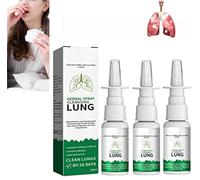 Organic Herbal Lung Cleanse & Repair Nasal Spray,Lung Detox Herbal Cleanser Spray,Herbal Lungs Cleansing Sprays,Relieve Nasal Congestion (3)