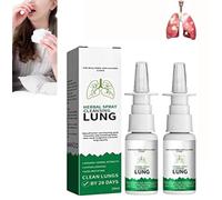 Organic Herbal Lung Cleanse & Repair Nasal Spray,Lung Detox Herbal Cleanser Spray,Herbal Lungs Cleansing Sprays,Relieve Nasal Congestion (2)
