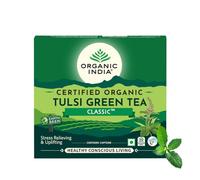 ORGANIC INDIA Tulsi Green Classic Tea 50 sachets de thé