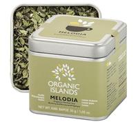 Organic Islands Feuilles de Tisane Melodia 30g - Thé Gourmand Sans Sucre, Mélange de Verveine Citronnée, Mélisse & Écorces de Citron de Naxos