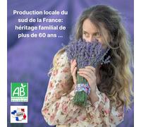 Organic Lavender Essential Oil 100 Ml,French Producer/Harvester Of Drôme,100% Pure And Natural,For Diffuser,Aromatherapy,Relaxation,Massage