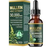 Organic Lung Cleansing Mullein Leaf Extract Drops, Mullein Drops for Lungs, Mullein Extract for Lungs,Natural Formula, for Men & Women (1)