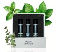 Organic Mint Lip Balm - SPF 15 Sun Protection - Moisturizing Lip Balm - Includes Spearmint, Peppermint, and Eucalyptus Mint Lip Balms - Chapstick to Soothe & Smooth Chapped Lips