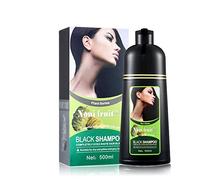 Organic Natural Fast Black Hair Dye, Instant Hair Colouring Shampoo, Magic Color Shampoo 500ml, Black Hair Dye Shampoo Darkening Shampoo for Men & Women