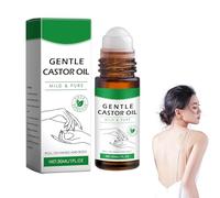 Organic Roll-on à l'huile de ricin bio et à l'huile de ricin et au quartz rose pour le corps et les cheveuxgolden castor oil roller, castor oil rose quartz roller, suitable for body and hair skin