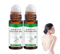 Organic Roll-on à l'huile de ricin bio et à l'huile de ricin et au quartz rose pour le corps et les cheveuxgolden castor oil roller, castor oil rose quartz roller, suitable for body and hair skin