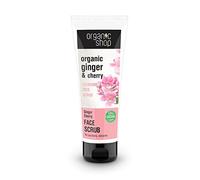 Organic Shop Cleansing Exfoliante Facial Cerezas 75 ml pour tous types de peau, avec format pratique, peau douce et soignée