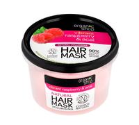 ORGANIC SHOP Masque capillaire volumateur naturel Vibrant Framboise&Acai 250ml