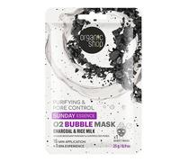 Organic Shop Masque moussant purifiant au Charbon & lait de riz 25g