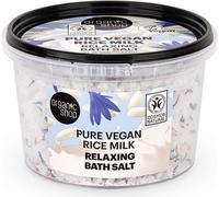 Organic Shop Sels de Bain Relaxants au Lait de Riz Pur Végétalien 250Ml