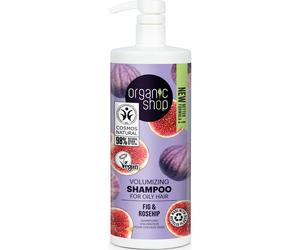 Organic Shop Shampoo For Oily Hair Volume Fig And Rosehip 1000ml