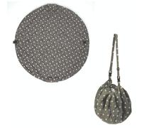 Organic tapis d?éveil & sac - oiseaux gris foncer & blanc TU