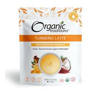 Organic Traditions Superfood Curcuma Latte Instant Golden Milk Powder (Mylk) Mélange de latte sans caféine Poudre de curcuma biologique, sac de 100 g
