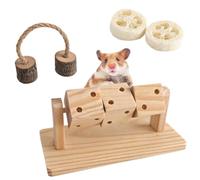 Organic Wood Chew Toys for Hamsters Teeth Grinding Foraging Boredom