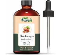 Organic Zing Chaulmoogra (Hydnocarpus Wightianus) Oil | Huile de porteur pure et naturelle pour soins de la peau, soin des cheveux et massage - 118 ml
