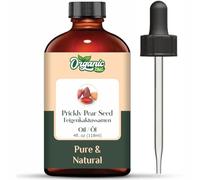 Organic Zing Prickly Pear Seed Oil | Pure & Natural Essential Oil for Skincare, Hair Care & Massage - 118ml/3.99fl oz