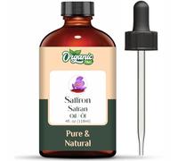 Organic Zing Saffron Oil | Pure & Natural Essential Oil for Skincare, Hair Care & Massage - 118ml/3.99fl oz