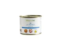 OrganicVet Lot de 6 boîtes de Nourriture Humide pour Chat Sensitive Sensitive Poisson de mer avec Riz Naturel 6 x 200 g