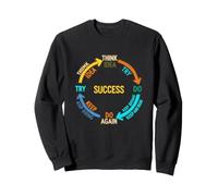 Organigramme de réussite drôle Disant Penser idée Essayer Sweatshirt