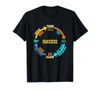 Organigramme de réussite drôle Disant Penser idée Essayer T-Shirt