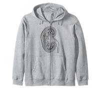 Organigramme Rein Vintage Anatomie Humaine Rein Sweat à Capuche