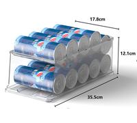 Organisateur 2 niveaux pour boîtes de conserve 35,5 x 17,8 x 12,1 cm