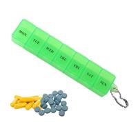 Organisateur 7 jours - 15 x 3 x 2 cm PP transparent anti-poussière, mini trieur de médicaments, boîte de rangement pour médicaments, parfait pour la gestion quotidienne des médicaments, le transport