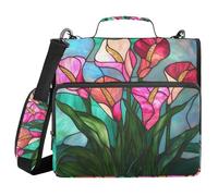 Organisateur à 3 anneaux de 1,5 pouces avec bandoulière couverture de porte-documents imperméable adapté pour le niveau intermédiaire, couleur 16, 1 taille