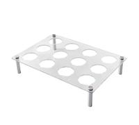 Organisateur à Œufs pour Comptoir,Plateau À Oeufs Acrylique Transparent 12 Alvéoles - Support Pour Récipient Étagère Et Plateau | Organisation Étagère