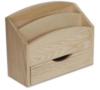 Organisateur Avec 2 Compartiments Et Tiroir - Creative Deco - 25 X 10 X 20,5 Cm
