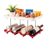 Organisateur Bouteilles Empilable Vague Support Tasses 30x20cm Cuisine | Design Courbé, Étagère Arrondie, Nettoyage Facile, Gain de Place, Placard Plan de Travail, Bar à Café, Rangement Verres
