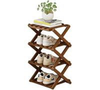 Organisateur Chaussures Vertical,Étagère À Chaussures Peu Encombrante,Porte Chaussures Pliable Multifonction,Rangement À Chaussures Pour Hall D'entrée, Placard, Balcon, Pièces De Vie C,4 Floors
