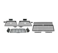 Organisateur Coffre Modulaire Avec Filet Chargement Porte-bagages Et Gain Place Pour Jeep Pour Wrangler JK 2 Portes 2007-2017 Étagère Arrière Rétractable De Coffre(Side Center Top)