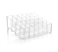 Organisateur Cosmétique Transparent à Marches pour Bijoux et Pinceaux | Acrylique, Base Plate Stable, Rangement Rapide Coiffeuse ou Vasque, Facile à Nettoyer