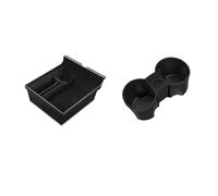 Organisateur d'accoudoir Boîte de Rangement Accoudoir Central cachée Porte-gobelet Organisateur intérieur Accessoires Voiture pour Tesla pour modèle 3 2022 pour Y 2023(2PCS)