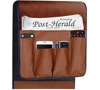Organisateur d'accoudoir de canapé antidérapant avec plateau porte-gobelet, support de télécommande pour fauteuil inclinable, poche