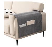 Organisateur d'accoudoir de canapé ， Sac de rangement for accoudoir canapé, avec support télécommande, multicolore, plusieurs tailles(Dark Gray,50 * 110CM [Two pockets])